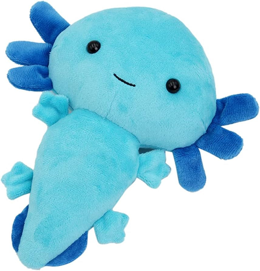 Kawaii Axolotl Plush Toy Stuffed Animal Pillow Toy Doll 7.8" (Blue)